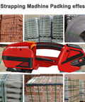 Heavy Duty Automatic Strapping Machine Built Tough Electric Banding Tool With 4000Mah Battery sealing boxes and pallets.