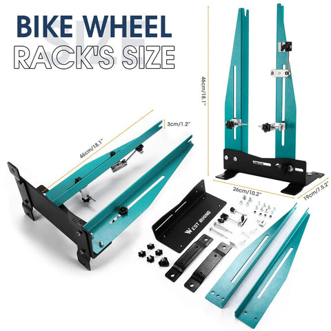 Pro Grade Bicycle Wheel Truing Stand With Spoke Wrench Removable Metal Structure Multi Function Rim Alignment Repair Tool parts view