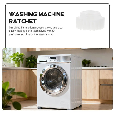 Washer Plastic Ratchet Clutch Replacement Part With Precise Torque Control, Heavy-Duty Gear For Easy Installation And Reliable Home Use, Durable Plastic Construction For Long-Lasting Laundry, white plastic washer clutch