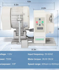 Beefy High Torque Servo Sewing Machine Motor With Needle Positioner And Synchronizer, AC110V 750W 6000RPM side view with dimensions