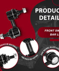 Solid Front Control Arms Kit For Subaru Forester 2009-2013 With Sway Bar Links And Tie Rod Ends To Make Your Ride Handle Like A Dream front sway bar link