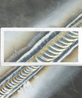 Welding helmet with mounted 2 Pack Welding Helmet Magnifying Cheater Lenses 3.0 Diopter, showing clear arc details.