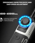 Total Game Changer Rotary Tool With Flex Shaft precision speed adjustment knob, 200W corded, 8000-40000 RPM range.
