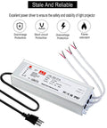 LED Driver 300W Power Transformer for Outdoor LED Lighting 12V DC Output Up To 25A IP67 Waterproof with 3 Pin Plug