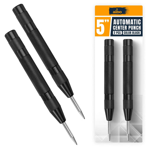 Auto Center Punch Tool 5 Inch Spring Loaded Drill Punch For Metal Wood And Steel Heavy Duty Marking In The Workshop