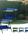 Canopy Replacement Cover For Outdoor Swing With Waterproof UV Resistant Polyester, Weatherproof 75 By 47 Inch Fit, Dark Green