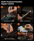 Slick Pocket Compact Precision Magnetic Screwdriver Set With Foldable Cube Case For Phone Laptop Switch And Gaming Rig Repairs in use