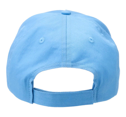 Back view of Light Blue Adjustable Baseball Cap For Forklift Operators And Warehouse Clerks Funny Logistician Gear Gift Idea For Forklift Drivers And Warehouse Pros