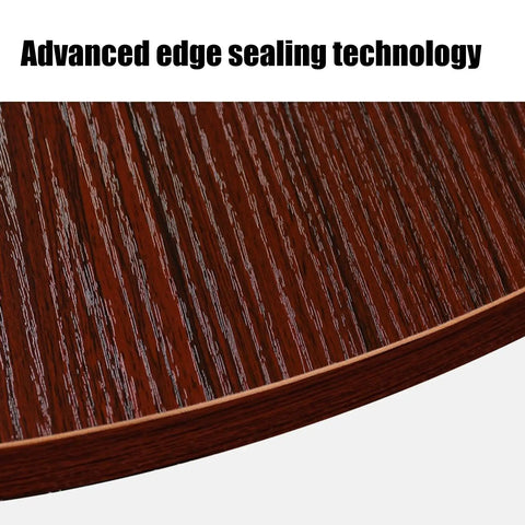Close-up of the edge of the Rotating Lazy Susan For Dining Table Wooden Serving Turntable with Quiet Bearings, showcasing advanced sealing technology.