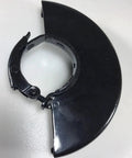 Straight Up Solid Angle Grinder Guard Replacement with easy bolt-on installation, black protective shield for power tools.