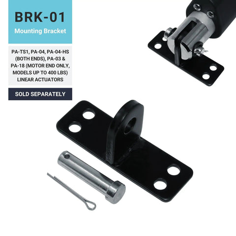 Mounting bracket for 24V Feedback Linear Actuator With Hall Effect Sensor 40 Inch Stroke 400 Lbs Thrust IP66 Water Resistant