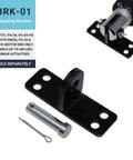 Mounting bracket for 24 Inch Stroke Electric Linear Actuator, 400 lbs Force, IP66 Water Resistance. Sold separately.