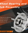 Front Wheel Hub And Bearing Assembly For Chevy Impala Monte Carlo Buick Century Regal LaCrosse Pontiac Grand Prix Aztek Fwd AWD, polished metal, 5 bolts, corrosion resistant.