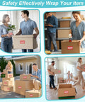 Heavy Duty Dish Packing Kit For Moving With Thick Foam Pouches And Cushion Sheets Paired With Fragile Stickers And Clear Tape used for wrapping boxes during relocation.