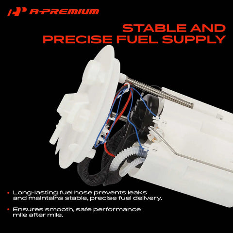 Electric Fuel Pump Module Assembly Compatible With Ford Fiesta 1.6L Multiport Gas Models From 2014 To 2019, showing detailed inner components.