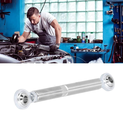 Gear Head Favorite Adjustable Alternator Tensioning Rod Bracket Seven Inch Stainless Steel Auto Parts Upgrade Kit For Small Block Chevy Engines Sbc 350 454 close-up view