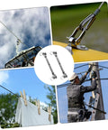 Rock Solid Heavy Duty Rigging Screw Stainless Steel Turnbuckle With Jaw Jaw Ends For Marine Wire Rope Cable Tension Setup shown in use.