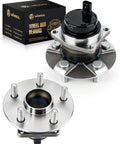 Heavy Duty Rear Wheel Hub And Bearing Assembly 2 Piece Set Built Badass Tough For Toyota Corolla Matrix Prius Vibe Fwd 5 Lug Abs Ready