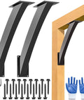 Heavy Duty Arc 45 Degree Pergola Bracket Kit For 4x4 Posts Built Tough Wood Post And Beam Support Brackets 2 Pack with accessories