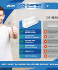 Comparison of Left Door Shelf Bin Replacement Part for Refrigerator Compatible with LG Kenmore Sears quality vs others.