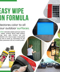 Tough As Nails Wipe On Surface Restorer And Protector For Faded Shutters Garage Doors And Outdoor Gear, eight ounce bottles for easy application.