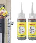 Graphite Lock Lube 60ml 2 Pack Quick Acting Dry Lube For Door Locks Keys Windows Cars And Vehicles Eco Friendly Smooth Operation Durable Performance Everyday Use being applied to a door lock and two lube bottles shown.