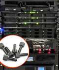 Heavy Duty Carbon Steel Knurled Thumb Screws For Rack Mount Hardware Quick Twist Installation No Sweat Setup Fits Tight Spaces M6X16 Chrome Plated 20 Pack Solid Gear displayed in server rack setup.