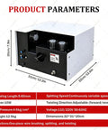 Heavy Duty Automatic Wire Twisting Machine Electric Brush Type For Untwisting Shielded Cables Efficient Cable Splitting Tool With Adjustable Length From 5 To 60Mm showing product parameters and dimensions.