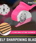 Cordless Electric Scissors For Quick Unpacking And Crafting with self-sharpening blade for cutting cardboard.