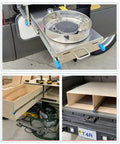 Rock Solid Heavy Duty Drawer Slides With Lock Full Extension Ball Bearing Telescopic Runners for kitchen and garage use.