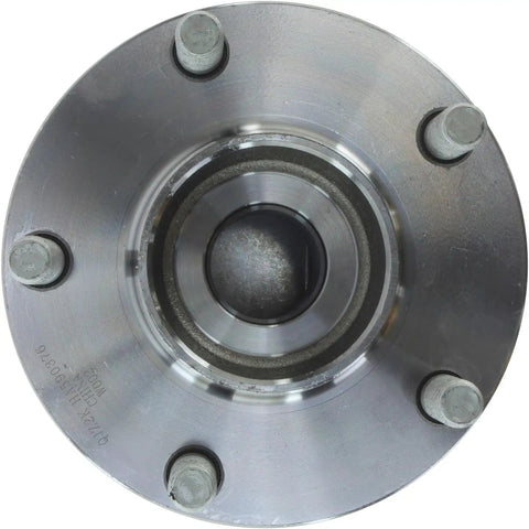 Top Shelf Heavy Duty Front Wheel Bearing And Hub Assembly For Infiniti M56 2011 2013 showing detailed hub construction from above.