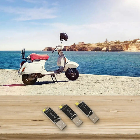 USB To TTL Programmer Cable For STC Microcontrollers, Serial Downloader Tool, and scooter by the sea.