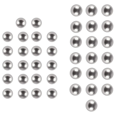 Set of steel loose ball bearings for Heavy Duty Fork Yoke Bearing Kit Compatible With Yamaha Motorcycle, quarter inch size.