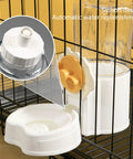 Automatic Pet Water Dispenser With Leakproof Cage Mount Keeps Your Pups Hydrated Straight Up No Mess. Siphon design for easy refill.