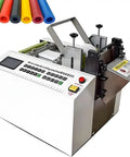 Heavy Duty Automatic Electric Heat Shrink Tube Cutter And Wire Stripping Machine with colorful heat shrink tubes, precise cutting features.