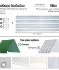 All Season Protection 43 By 90 Inches Swing Set Canopy Replacement Tarp Made From Waterproof 600D Oxford Cloth with stripes
