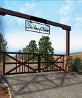 Entrance gate with Spring Loaded Gate Casters 4 Inch Heavy Duty Gate Caster Wheels With Hardware, supports large gates