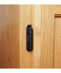 Heavy Duty Concealed Cabinet Hinges Half Overlay Partial Wrap Arms For Kitchen Makeovers Dead Simple Install seen on wooden cabinet.