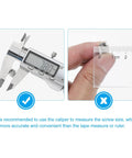 Measuring Heavy Duty Ball Point Set Screws M4 X 12mm 304 Stainless Steel with caliper for accuracy.