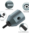 Transform Your Drills Into A Clutch Rivet Nut Tool With This Heavy Duty Cordless Adapter Kit, aluminum alloy body and pull rod.