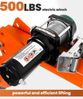 3500 LBS electric winch for Solid As A Rock Folding Truck Bed Crane With 1100 Lb Capacity and 2000 Lb Electric Winch 12V.