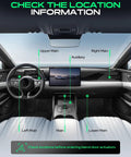 Interior layout of a car dashboard showing location information for Toyota Heater Blend Door Actuator Hvac Temperature Control.
