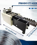 Heavy Duty Automatic Wire Cutting Machine For Stainless Steel And Copper Wire showing dimensions 33.1in x 16.9in x 13.4in.