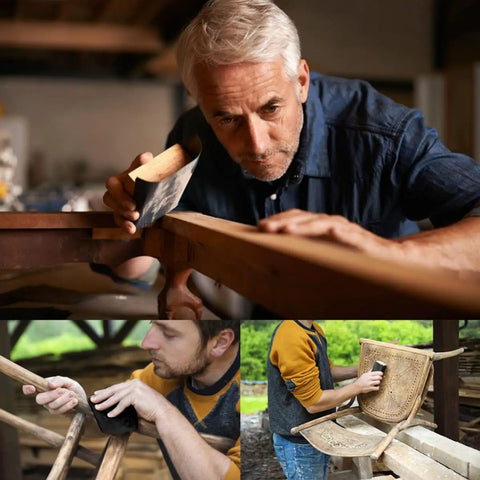 Woodworking projects using 20 Sheets 9x3.6 Inch Dry And Wet Sandpaper Kit With Silicon Carbide for tear resistant finishing.