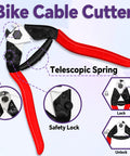 Universal 103Piece Bike Brake Cable Kit With Chromium Vanadium Steel Cable Cutter and lock features for bikes
