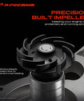 Heavy Duty Drop In Engine Water Pump Replacement For Chrysler Sebring Dodge Stratus Mitsubishi Eclipse Galant L4 2.4L With Seal Gasket showing precision built impeller.