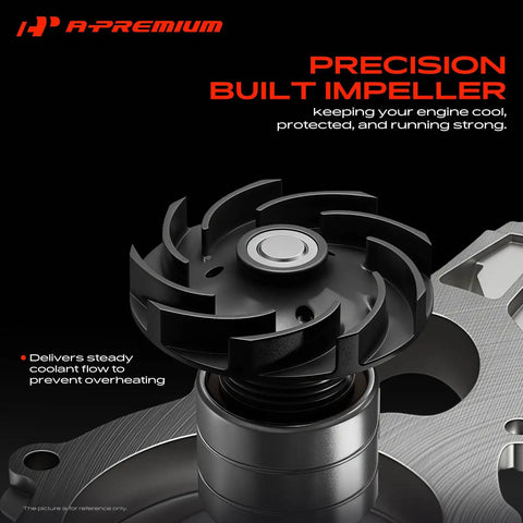 Premium Engine Water Pump Keeps Cool Under Pressure Dodge Ram 1500 Dakota Durango 3.9 5.2 5.9L V6 V8 Cooling System Impeller