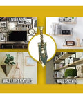 Heavy Duty Drywall Self Drill Anchors Kit for Hanging Curtains and Cabinets 200 pieces with anti corrosion finish for shelves