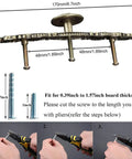 Top Notch Vintage Antique Bronze Cabinet Pulls With Three Point Seven Inch Spread, screws for various board thicknesses.