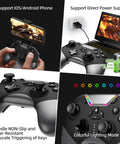 Wireless Game Controller for Switch PC iPhone Android Apple Arcade TV Steam With Bluetooth 4.0 showcasing features
